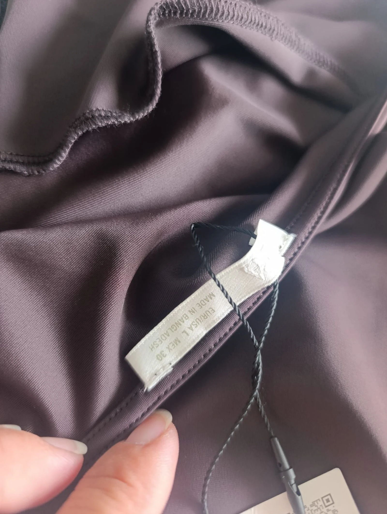 Sexy chocolate tie-neck Zara dress size L – photo 10